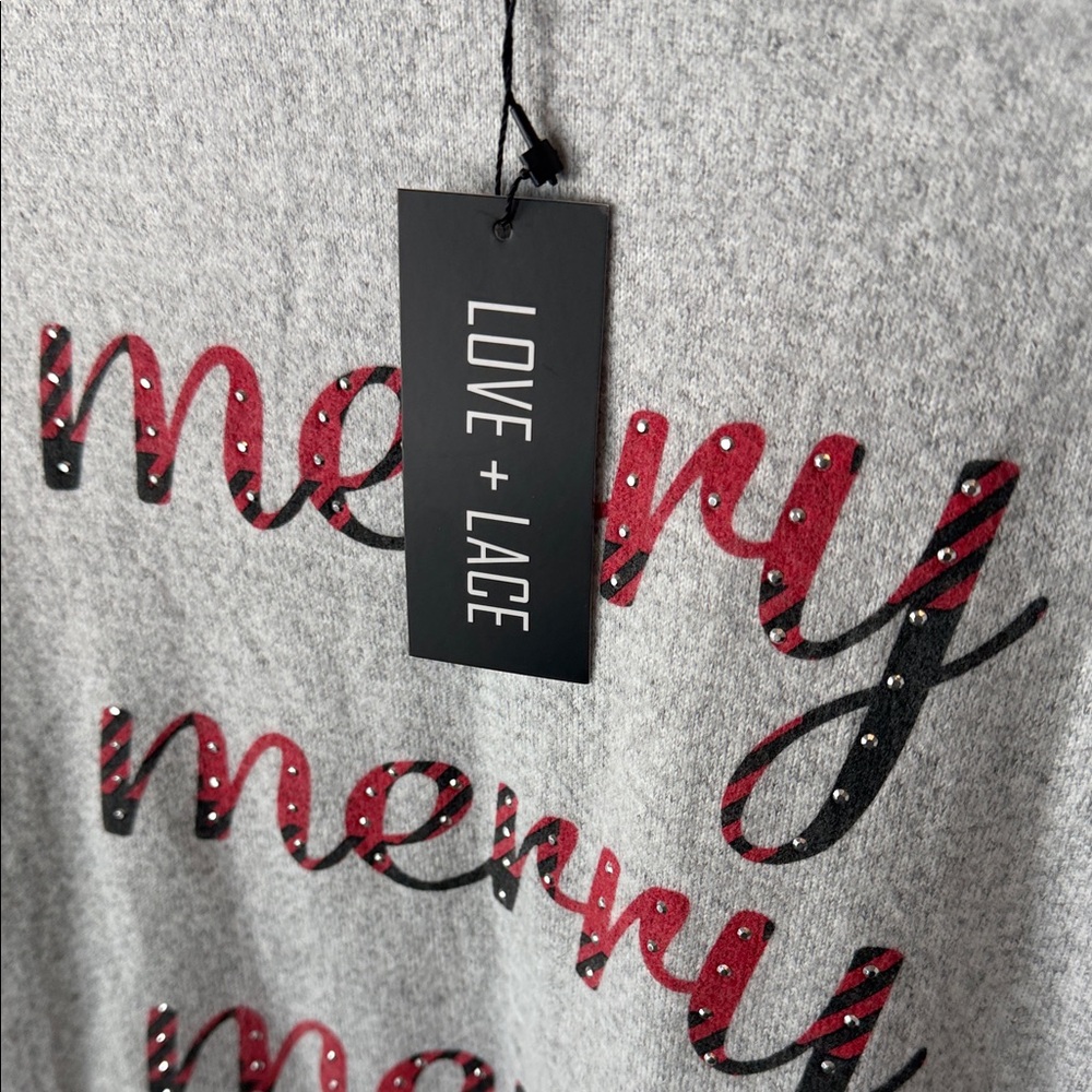 Gray Ruffle Sleeve Sweatshirt - Picture 6 of 7